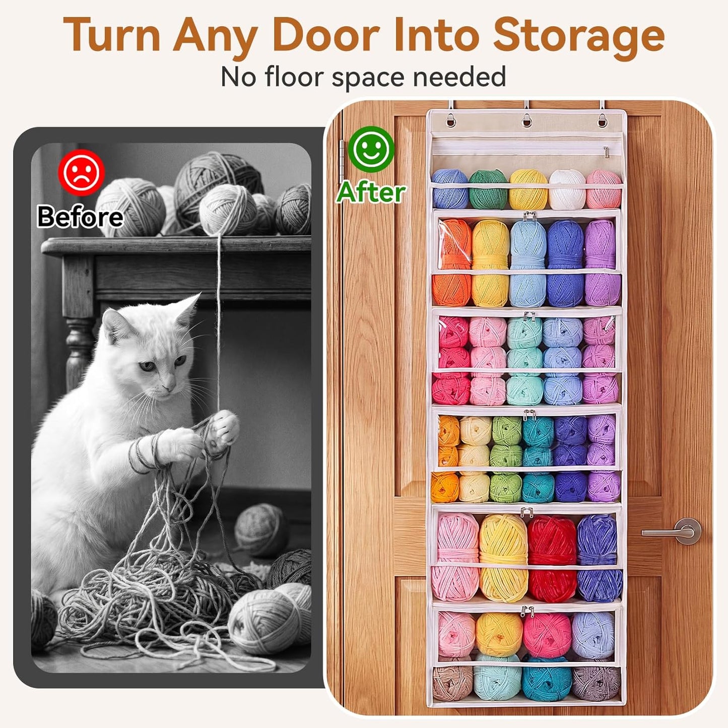 Over-the-Door Yarn Organizer